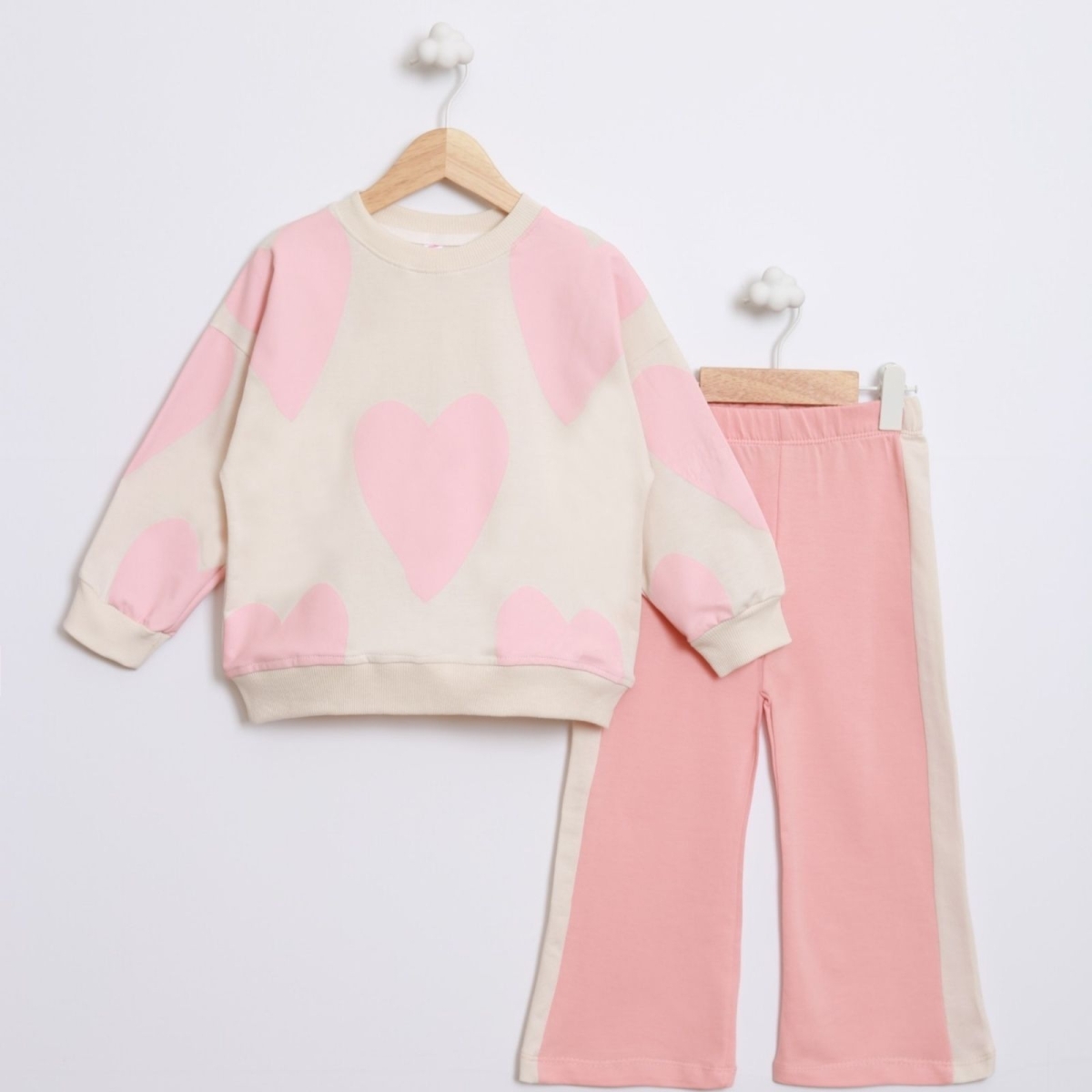 KIZ 2/5 YAŞ BELİEVE BASKILI EŞOFMAN TAKIM