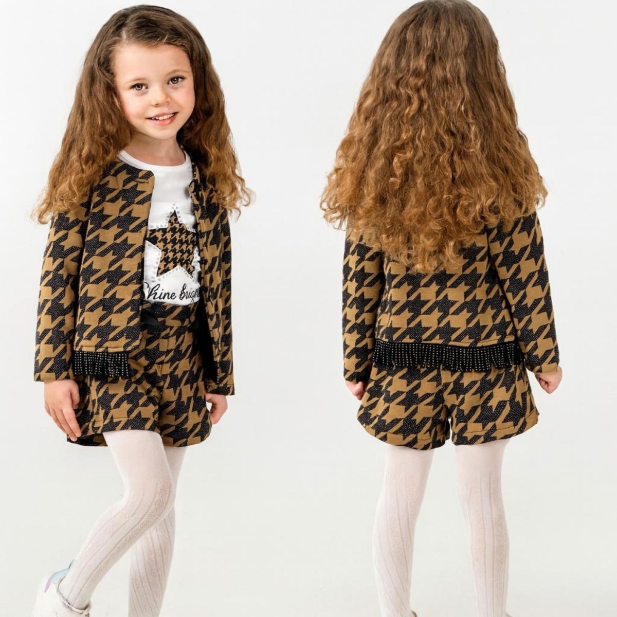 KIZ 2/5 YAŞ ÇURAPLI KAZAYAĞI ŞORTLU TAKIM