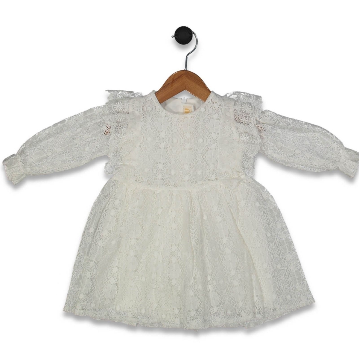 KIZ 2/5 YAŞ DANTEL PAMUK FİSTO ELBİSE