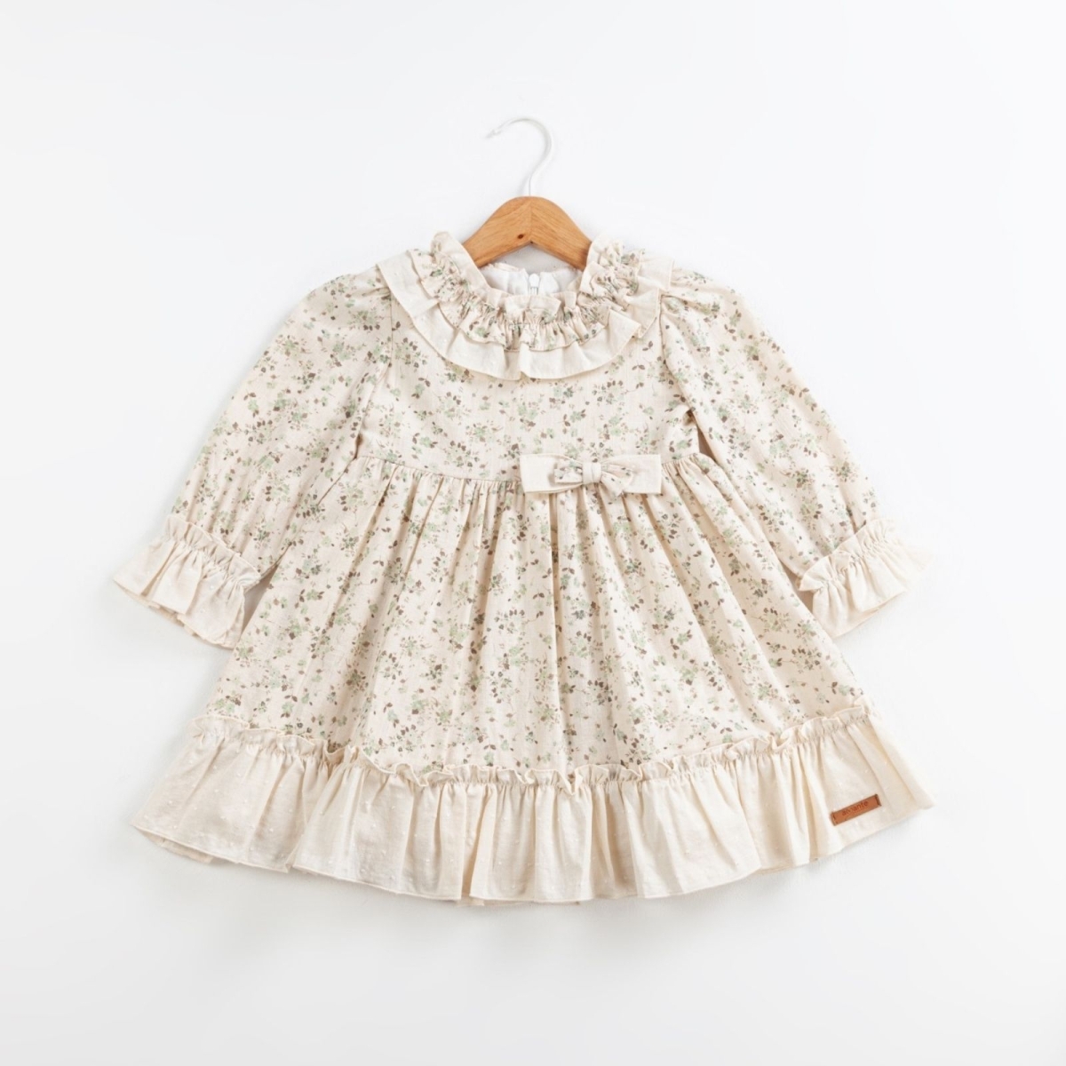 KIZ 2/5 YAŞ ETEK UCU FIRFIRLI ELBİSE