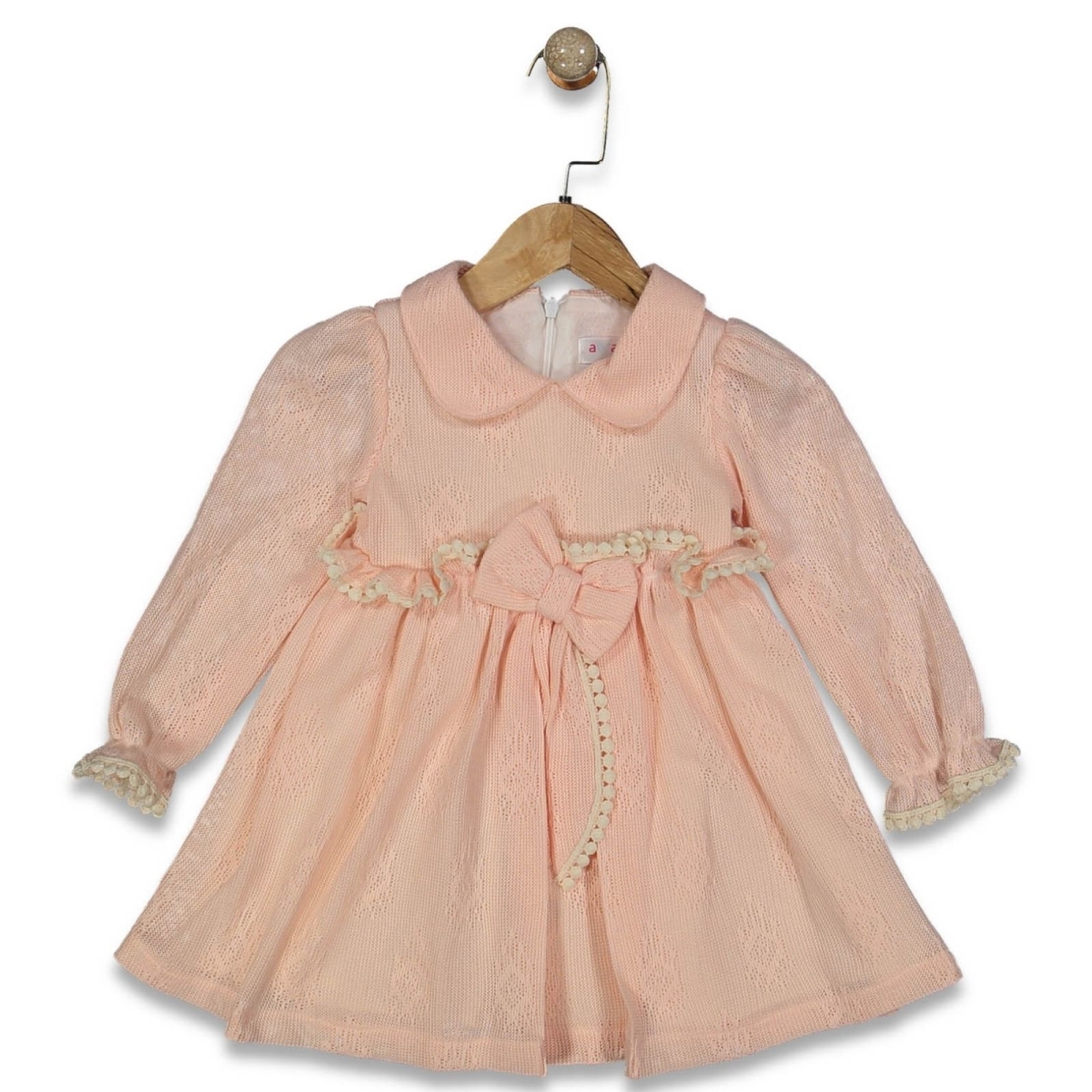 KIZ 2/5 YAŞ FİYONKLU DANTEL ELBİSE