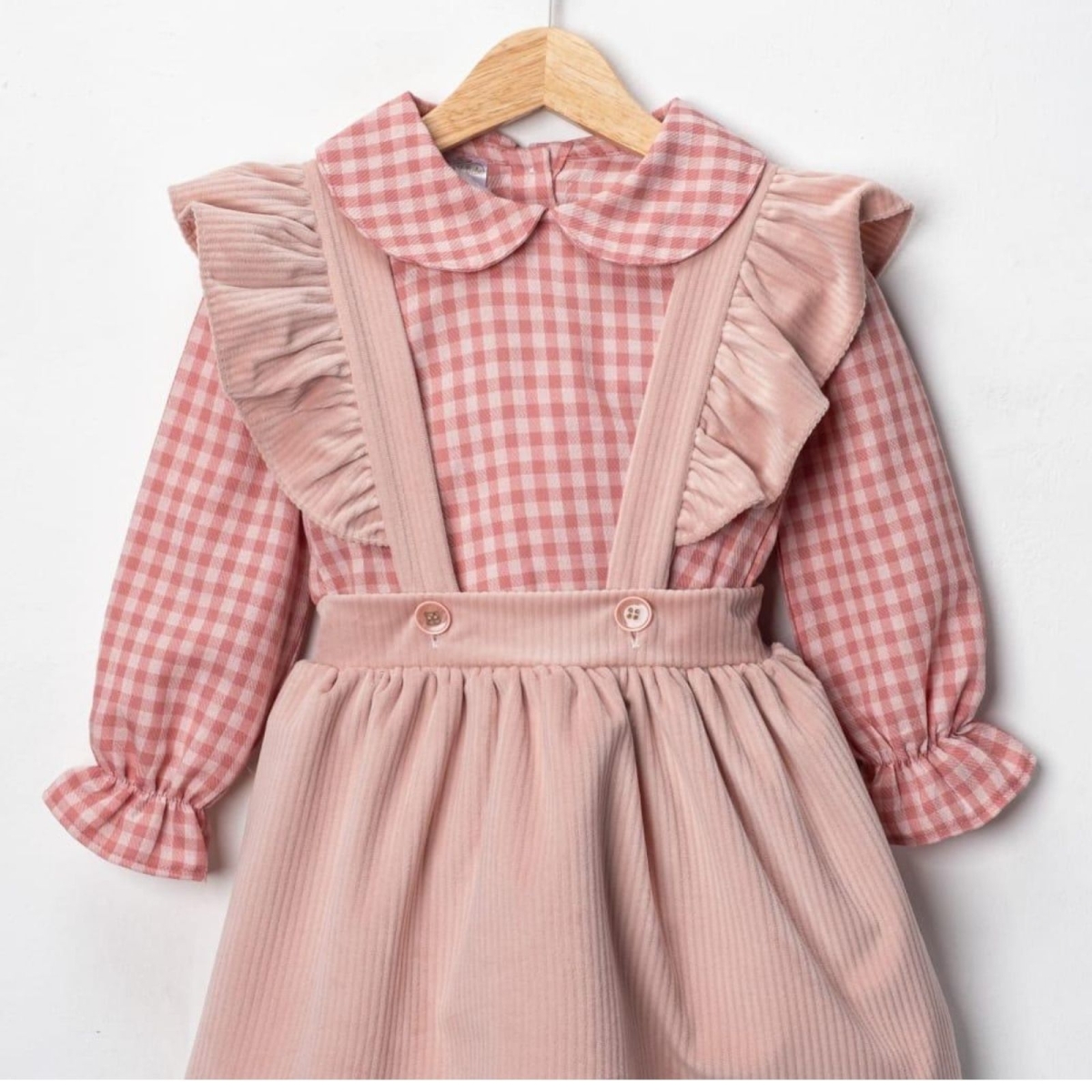 KIZ 2/5 YAŞ KADİFE SLOPET ELBİSE