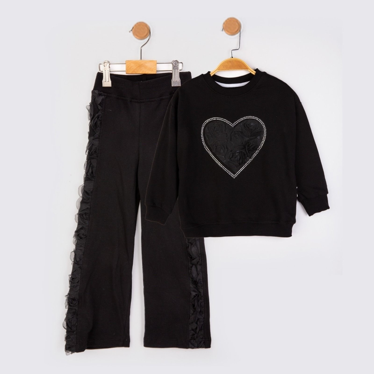 KIZ 2/5 YAŞ KALP GÜLLÜ 2 İP TAKIM