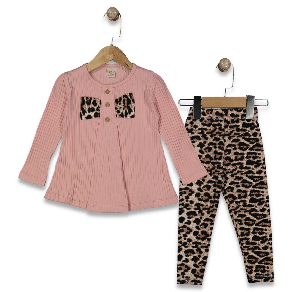 KIZ 2/5 YAŞ LEOPAR DESENLİ KIZ TAKIM