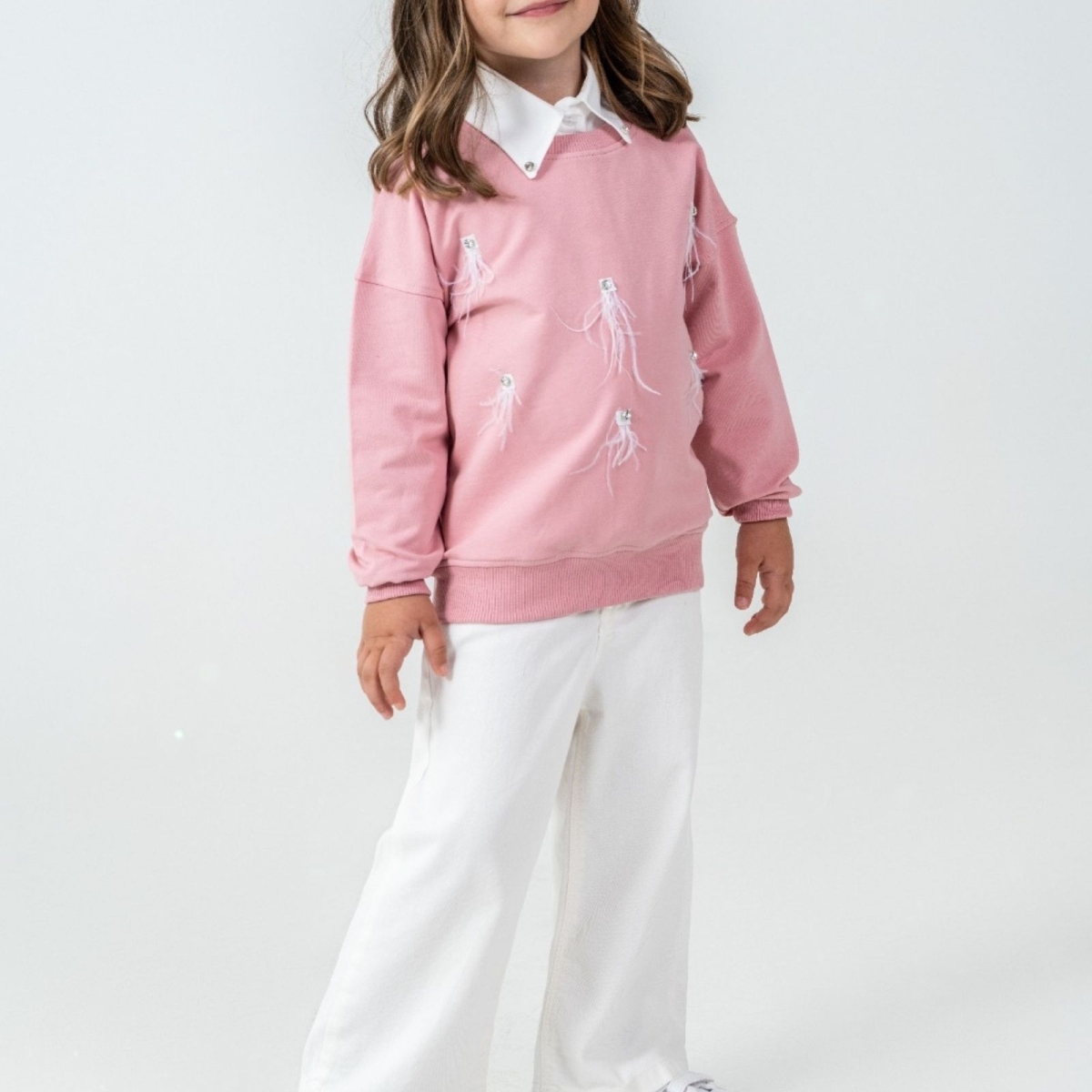 KIZ 2/5 YAŞ PÜSKÜLLÜ ÜÇLÜ TAKIM