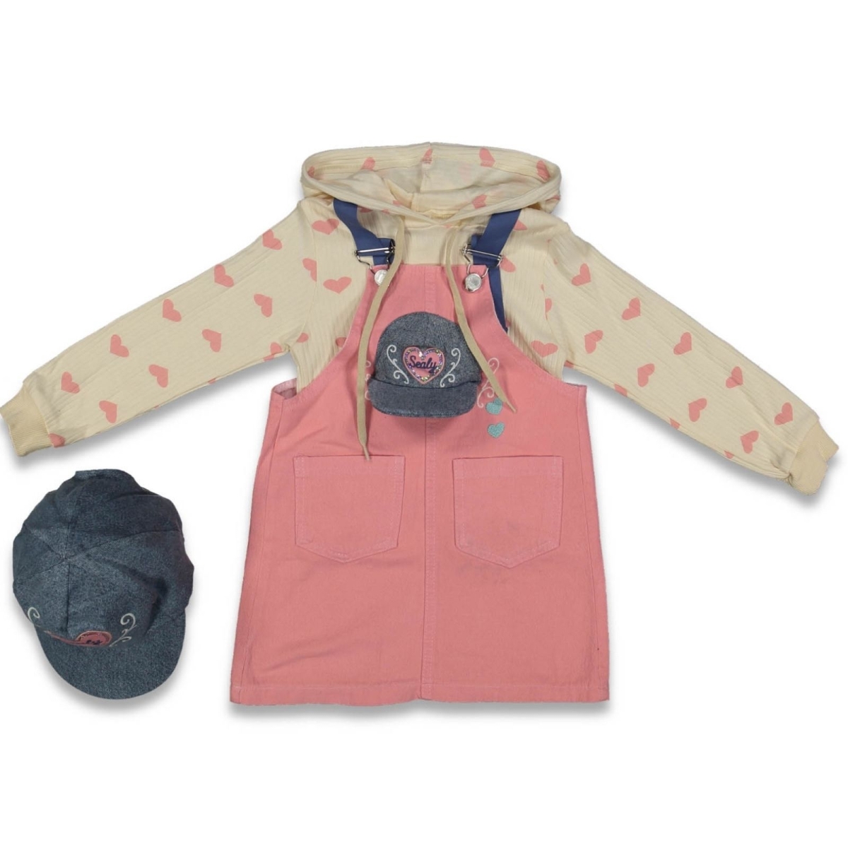 KIZ 2/5 YAŞ SEALLY ŞAPKALI JİLE TAKIM