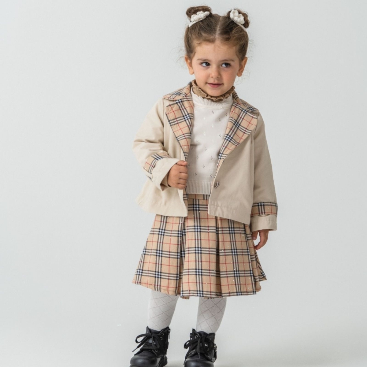 KIZ 2/5 YAŞ SÜETERLİ DÖRTLÜ TAKIM