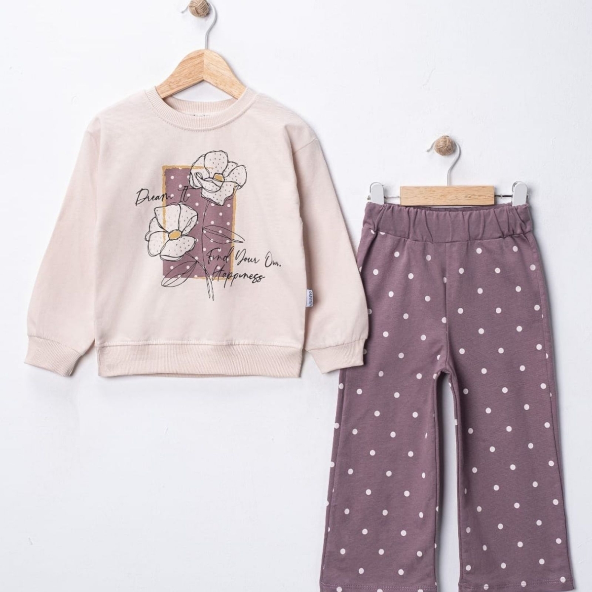 KIZ 2/5 YAŞ TAŞ BASKILI TAKIM