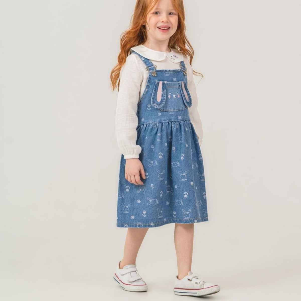 KIZ 2/5 YAŞ TAVŞAN BASKI SALOPET