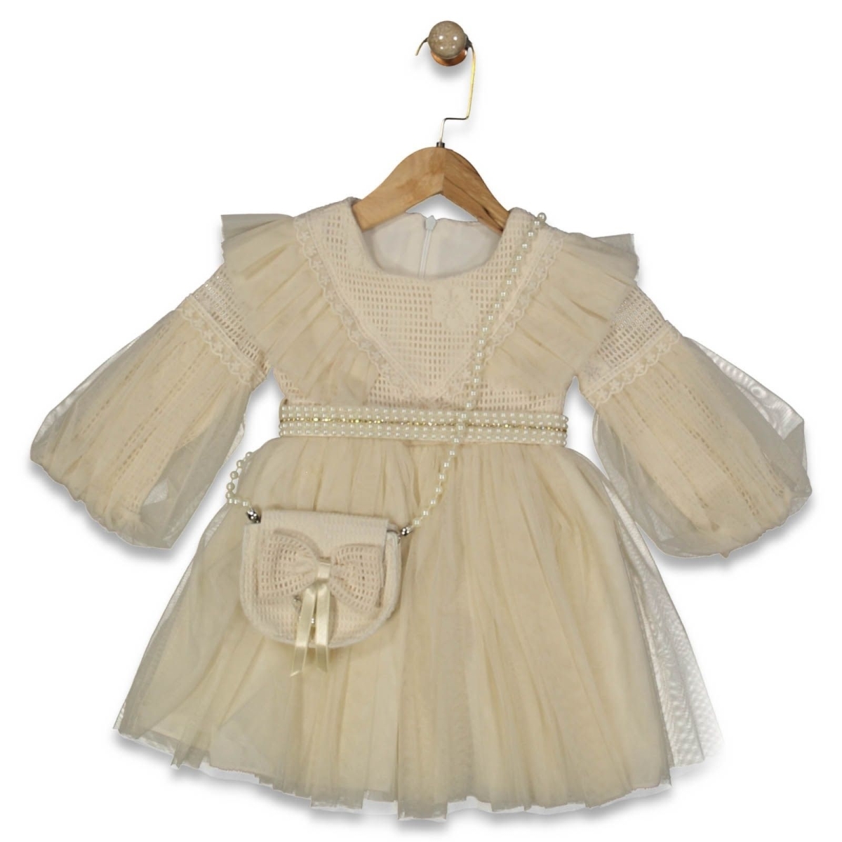 KIZ 2/6 YAŞ İNCİLİ KEMERİ ÇANTALI