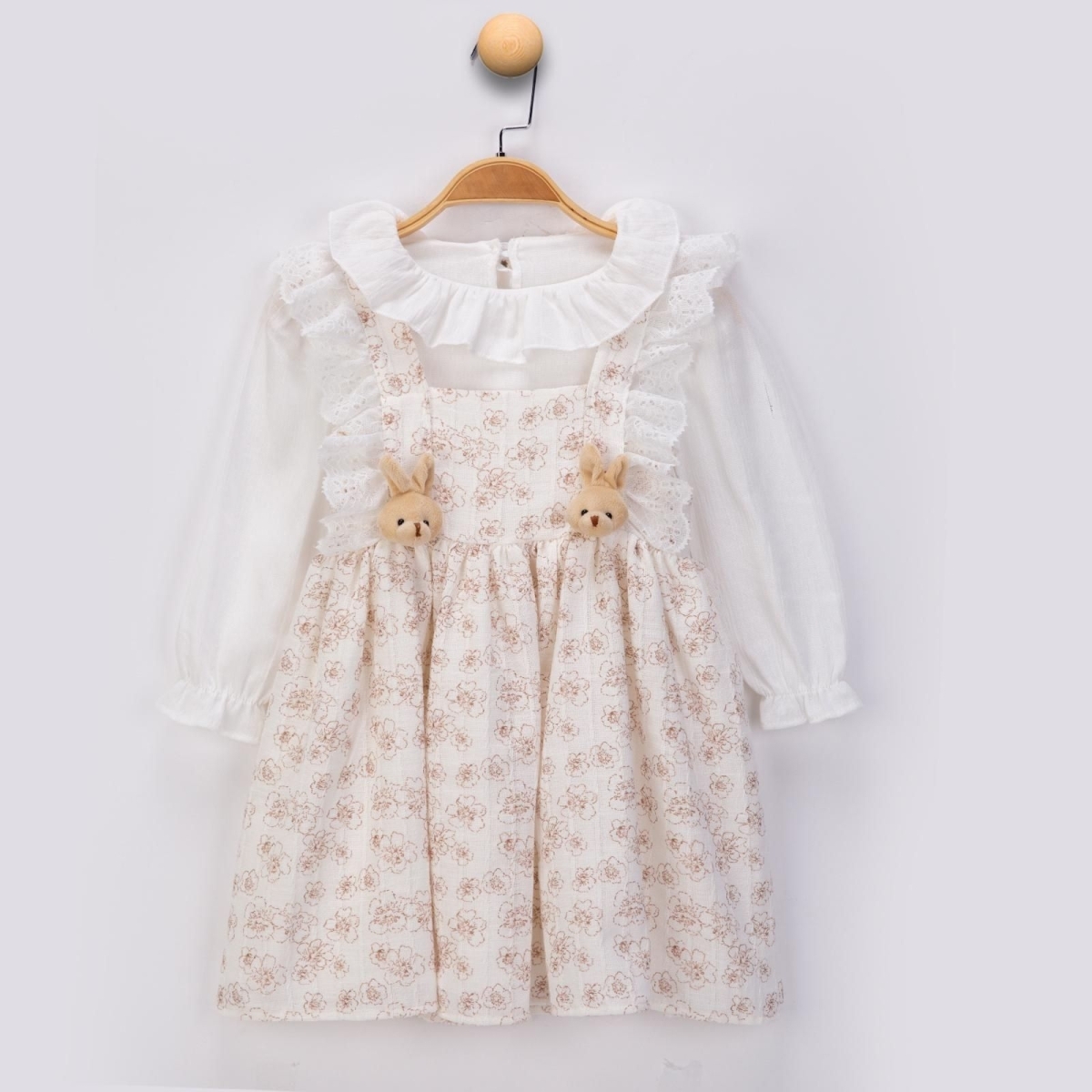 KIZ 2/6 YAŞ TAVŞANLI JİLE ELBİSE