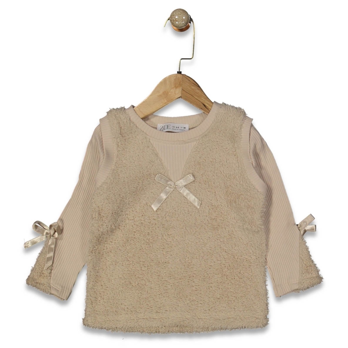 KIZ 2/6 YAŞ VELSOFT ÜÇGEN SÜETER