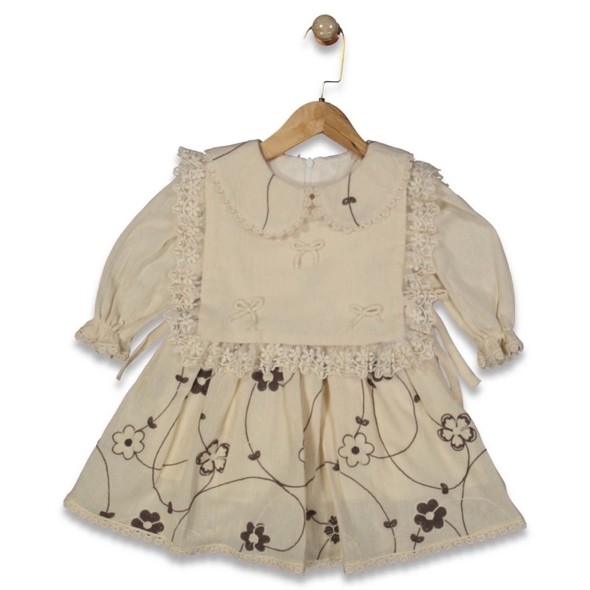 KIZ 2/6 YAŞ YAKALI ÖNLÜKLÜ ELBİSE