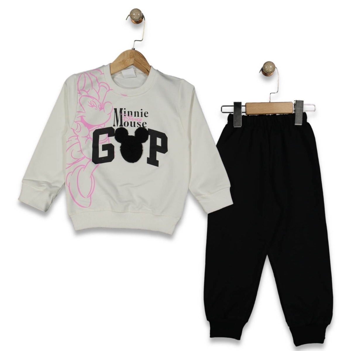 KIZ 3/10 YAŞ MİNNİE MAUSE BASKILI TAKIM