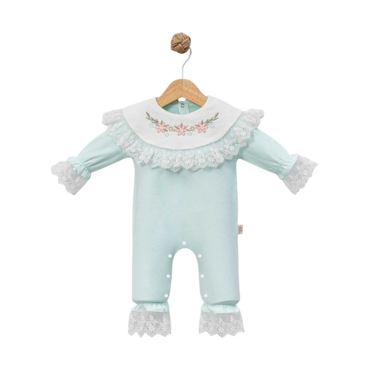 KIZ 3/12 AY FIRFIR YAKA ÇİÇEKL BASKILI SLOPET