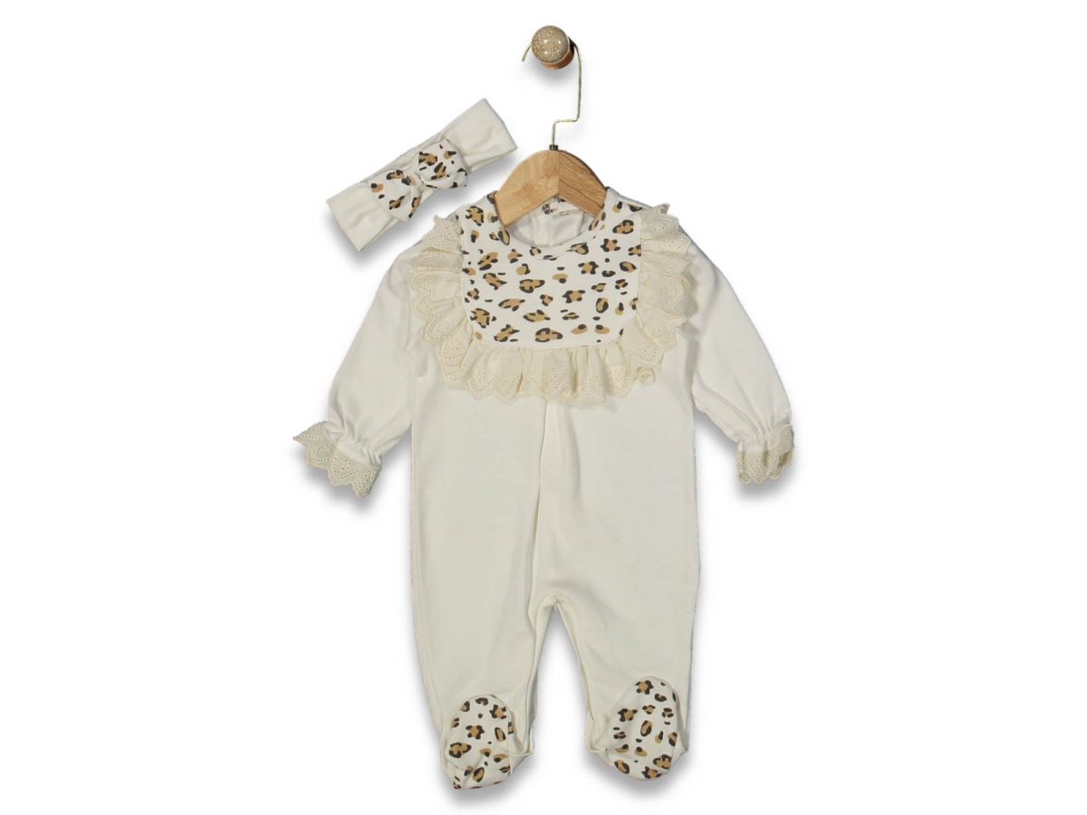 KIZ 3/12 AY FİSTOLU LEOPARLI TULUM