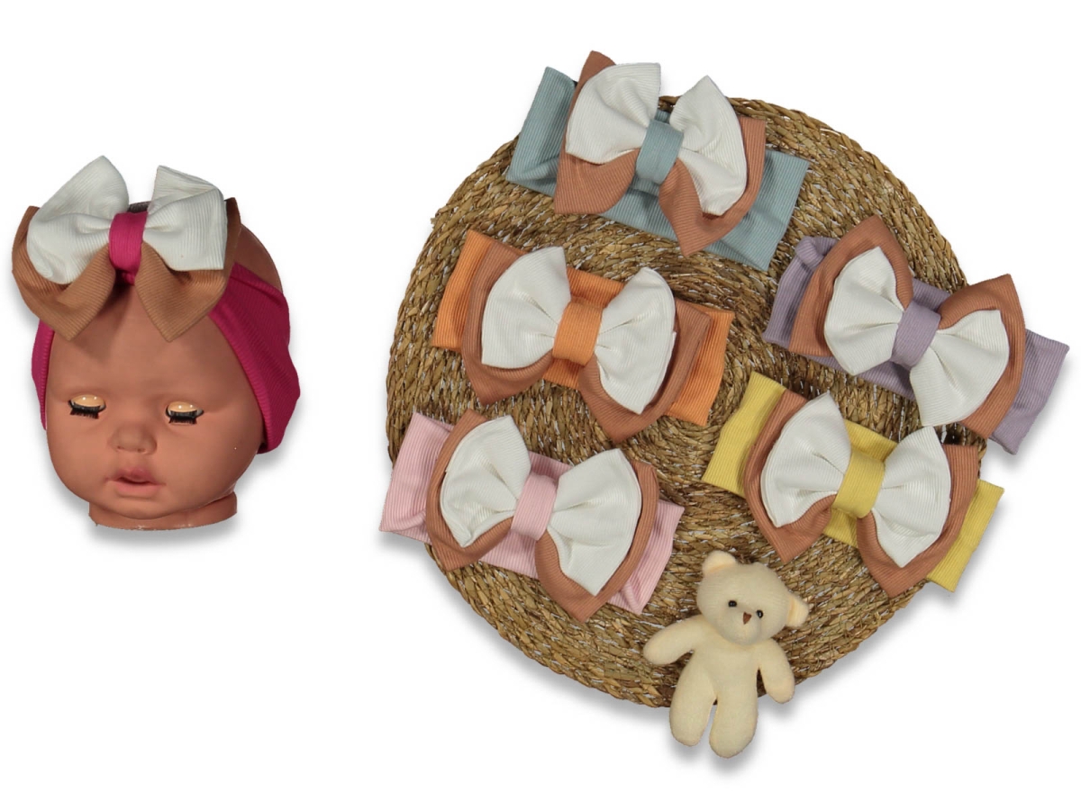 KIZ 3/12 AY KAŞKORSE 2Lİ FİYONK SAÇBANDI