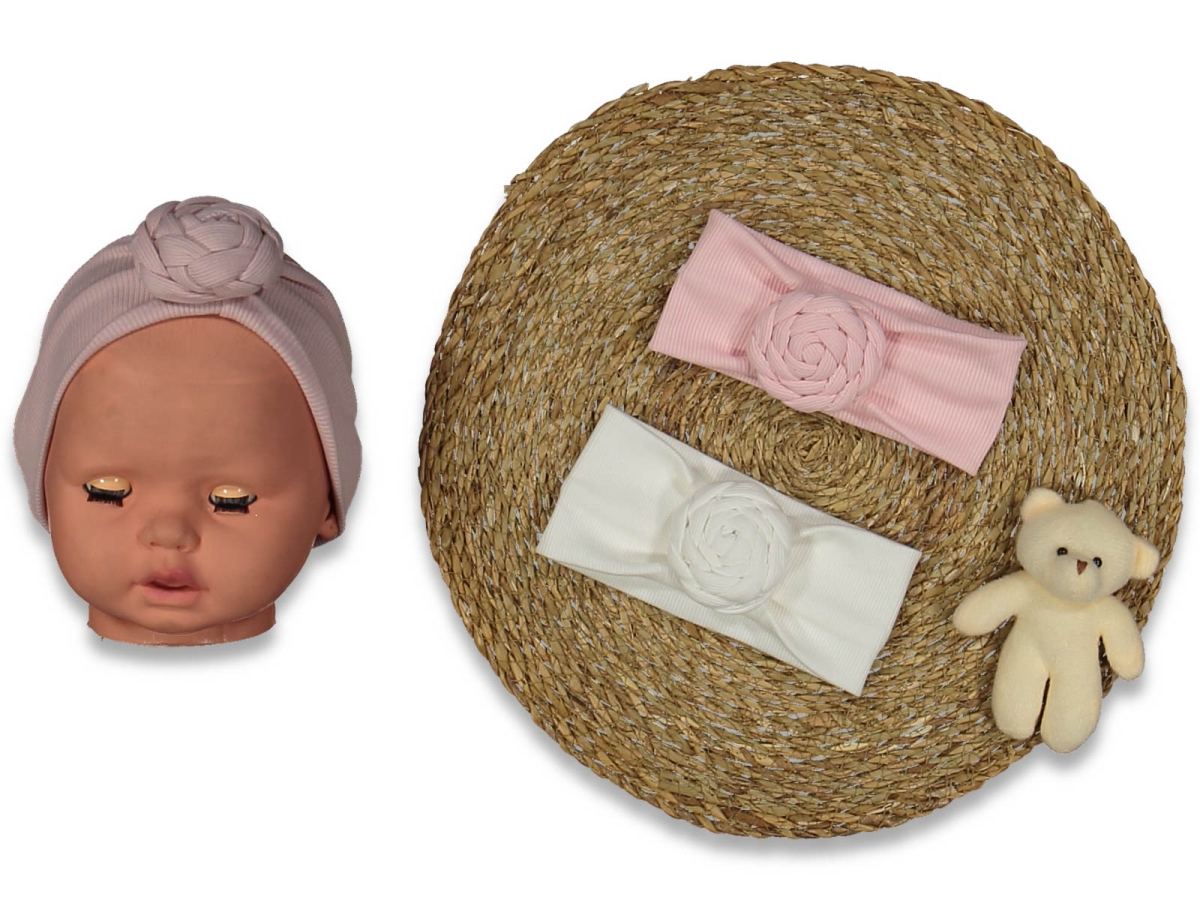 KIZ 3/12 AY KAŞKORSE ÖRGÜLÜ SAÇBANDI