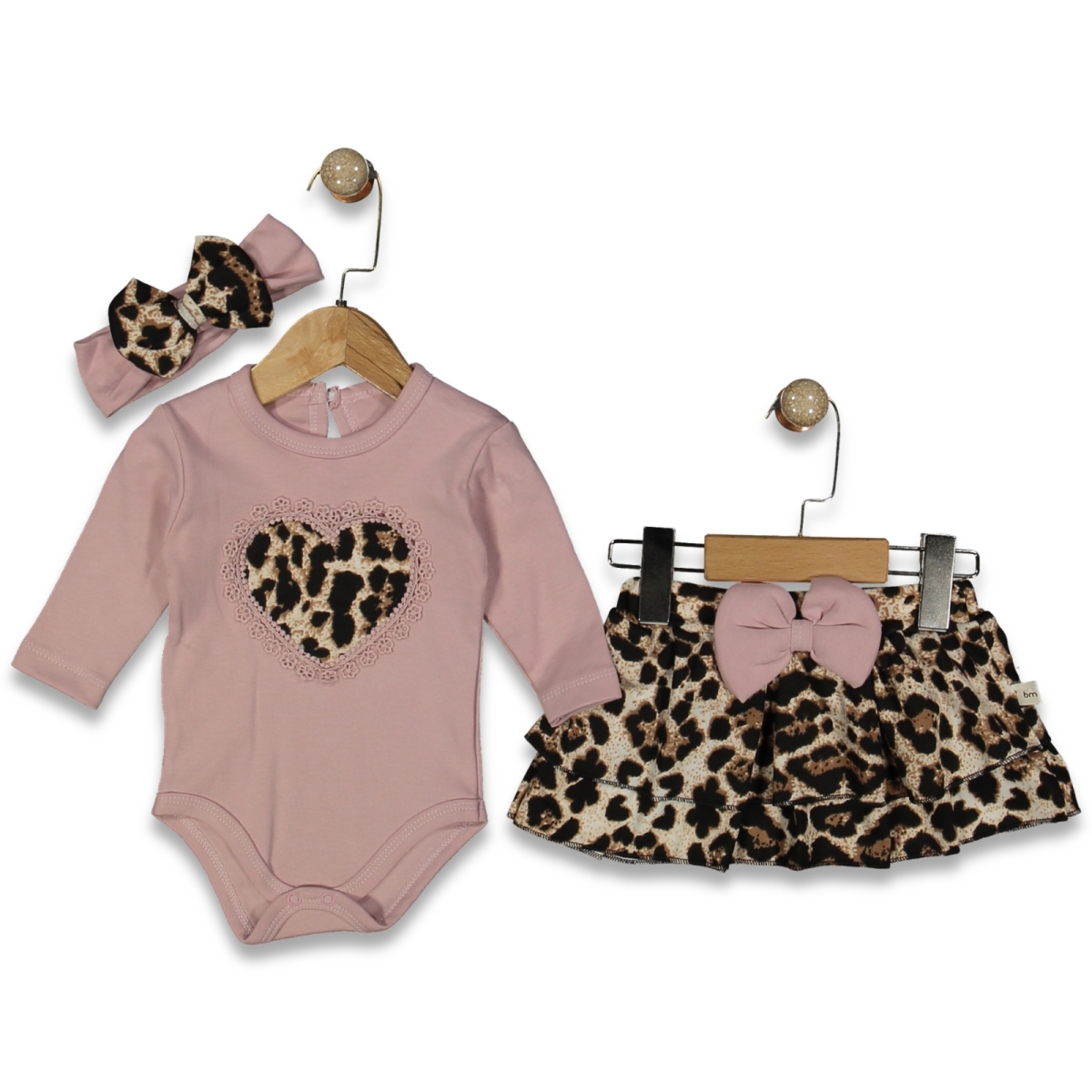 KIZ 3/12 AY LEPAR ETEKLİ BADİLİ TAKIM