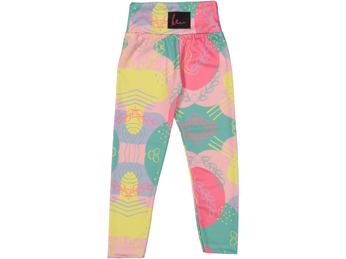 KIZ 3/12 YAŞ RENKLİ DESEN BASKILI ARMALI TAYT