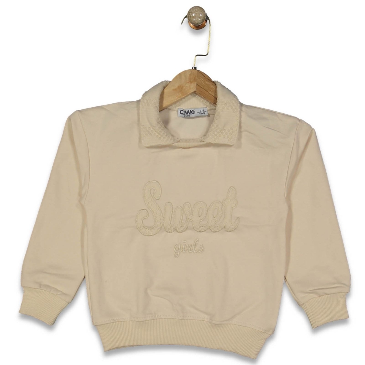 KIZ 3/12 YAŞ SWEET NAKIŞLI SWEAT
