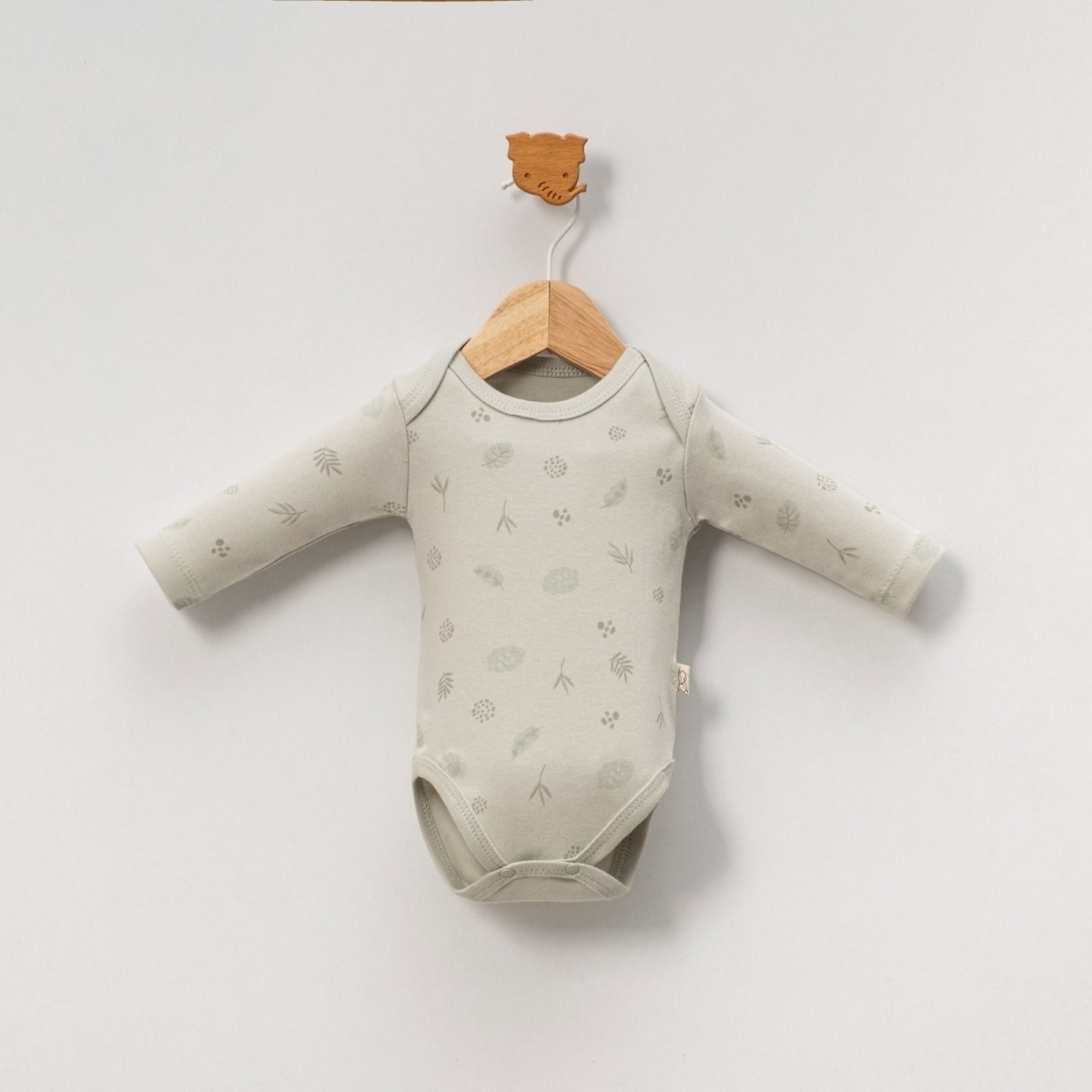 KIZ 3/18 AY YAPRAK BASKILI UZUN KOLLU 5’Lİ KIZ BAD