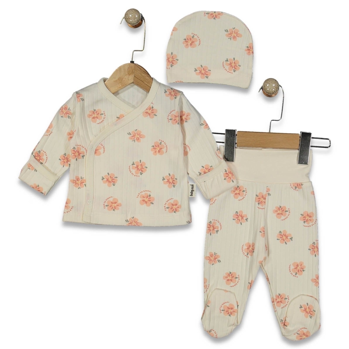 KIZ 3/3 AY ÇİÇEKLİ-ASKIDA ZIBIN TAKIM