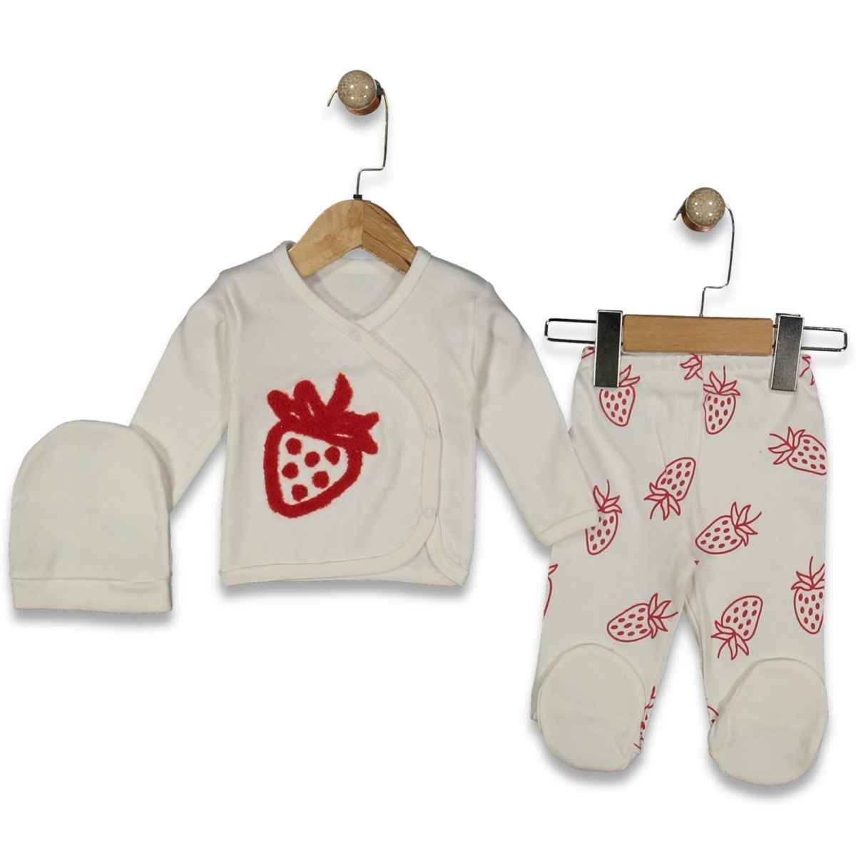 KIZ 3/3 AY ÇİLEKLİ ZIBIN TAKIM