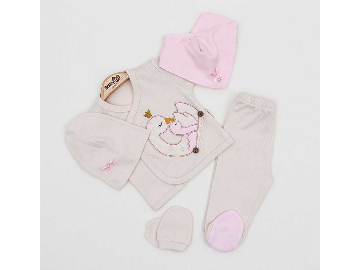 KIZ 3/3 AY KUĞULU 5Lİ ZIBIN TAKIM 