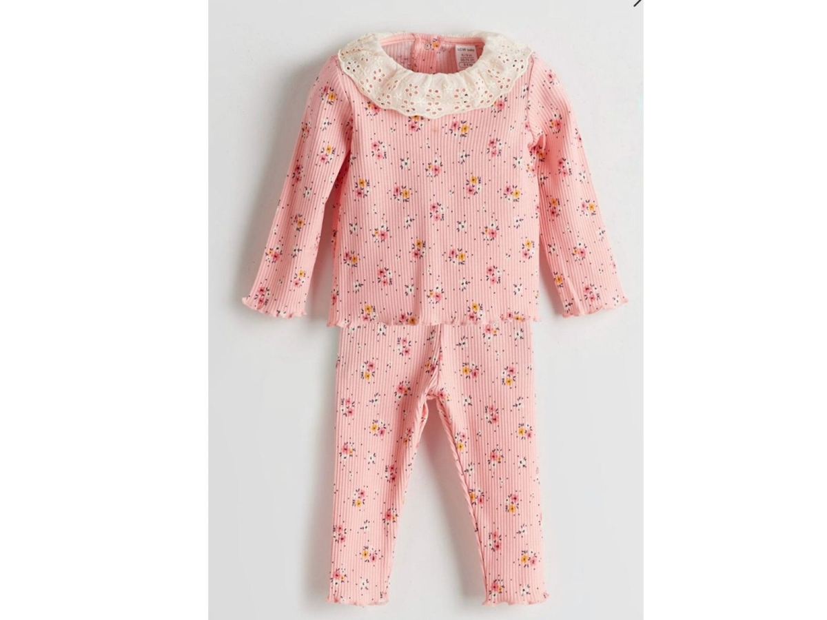 KIZ 3/36 AY BİSİKLET YALAKILI ÇİÇEKLİ TAKIM