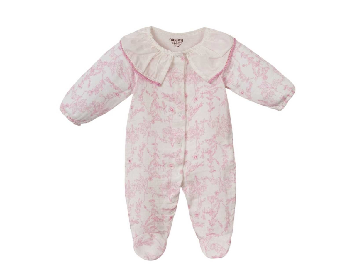 KIZ 3/6 AY EZZY YAKALI MÜSLİN TULUM