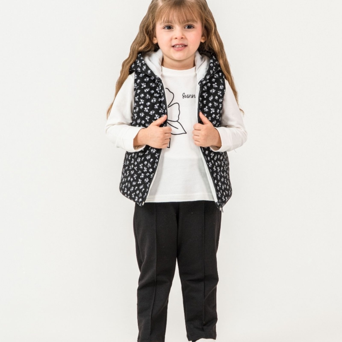 KIZ 3/6 YAŞ ÇİÇEK BASKILI TABU 3 LÜ TAKIM