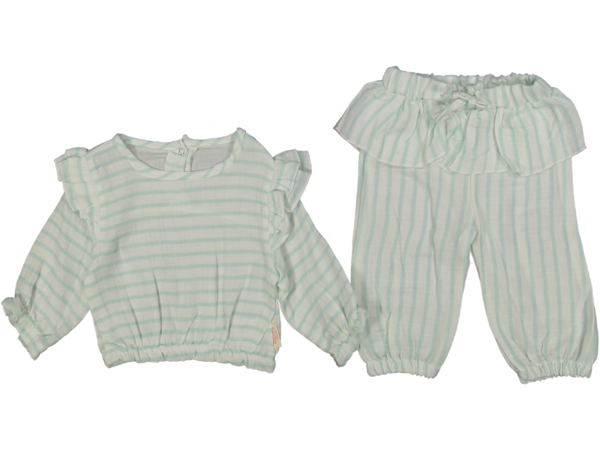 KIZ 3/6 YAŞ ENKOPING ÇİZGİLİ TAKIM