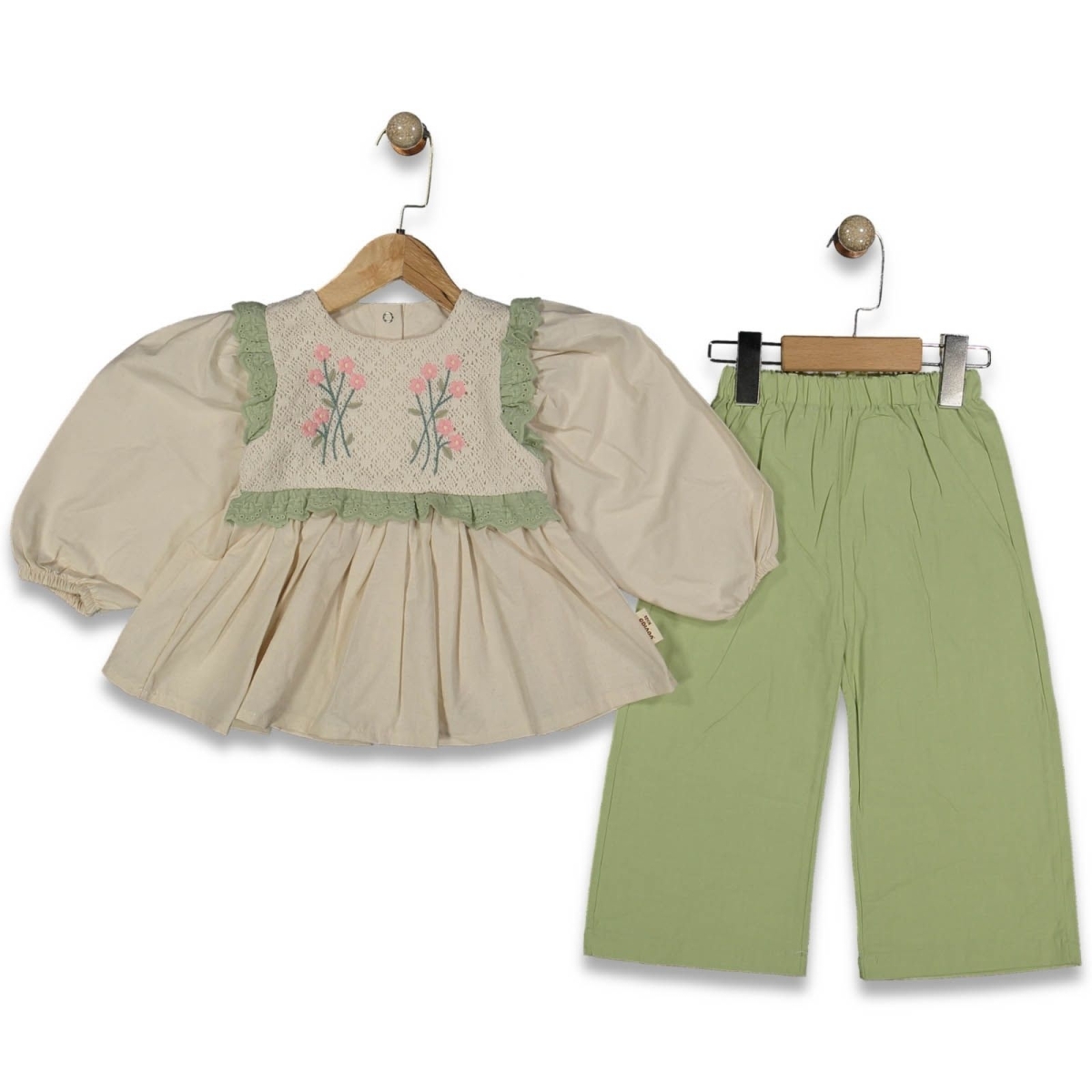 KIZ 3/6 YAŞ KİDS BAYRAMLIK GÖVDE NAKIŞLI BRODELİ V