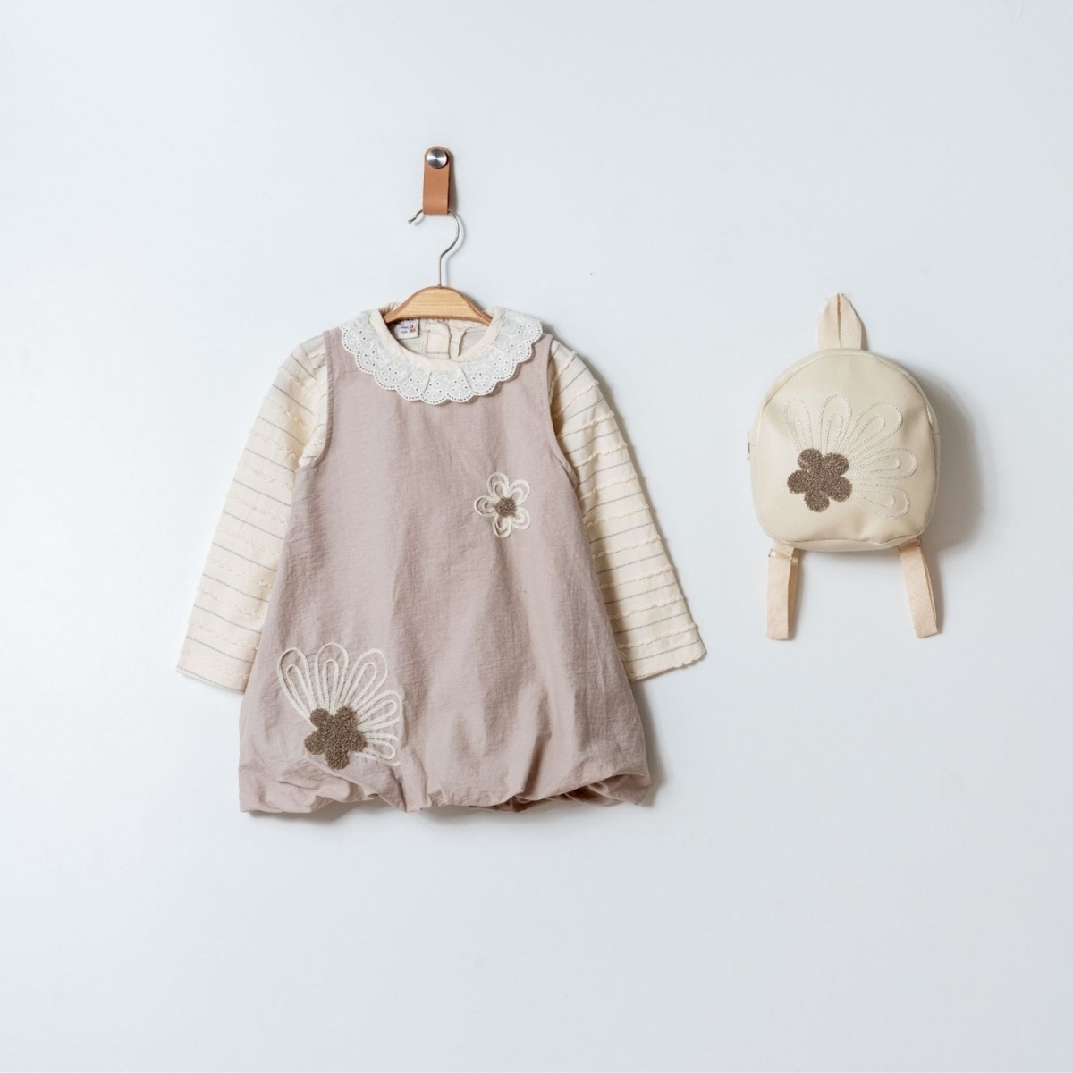 KIZ 3/6 YAŞ SÜZİNELİ ÇANTALI ELBİSE