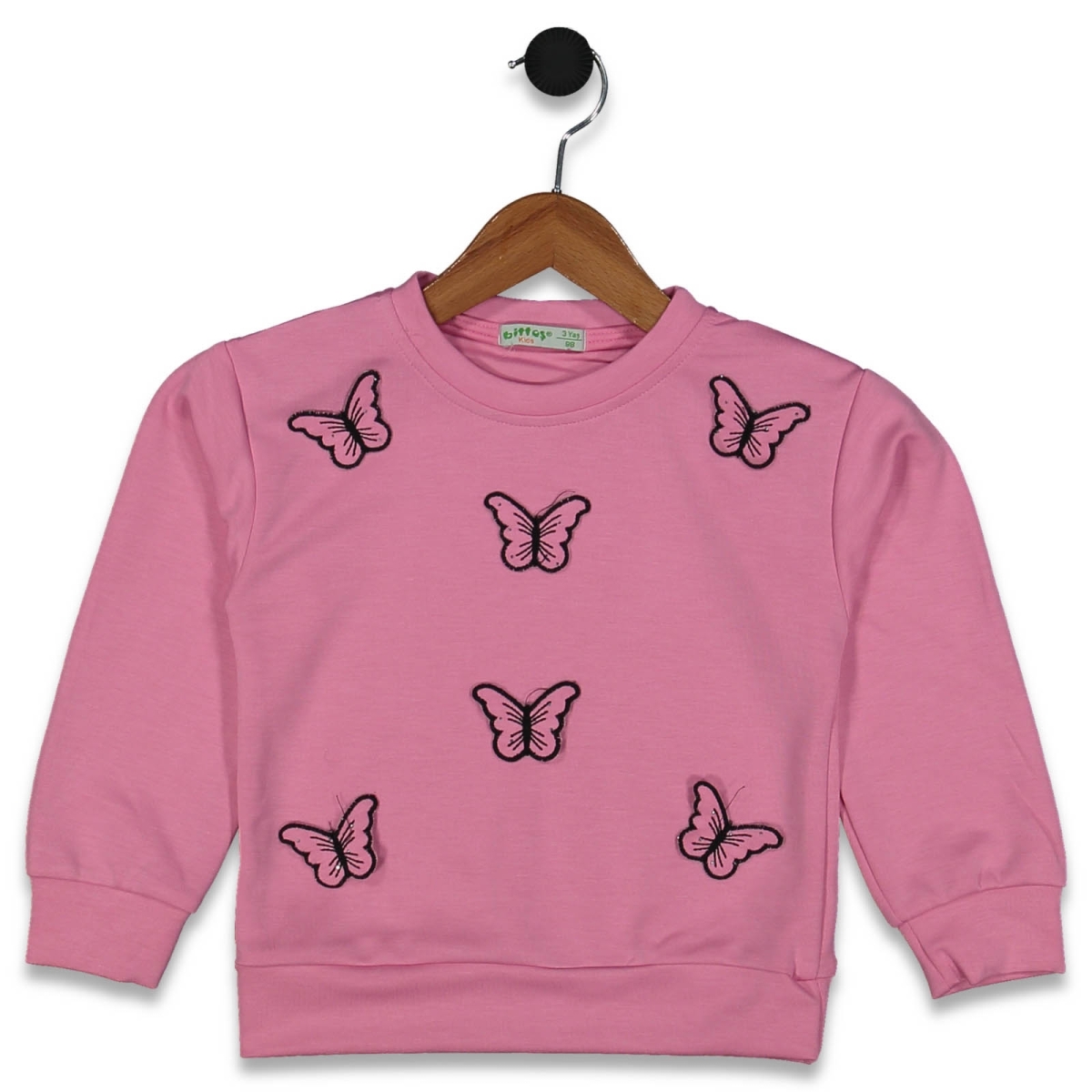 KIZ 3/7 YAŞ KELEBEKLİ SWEAT