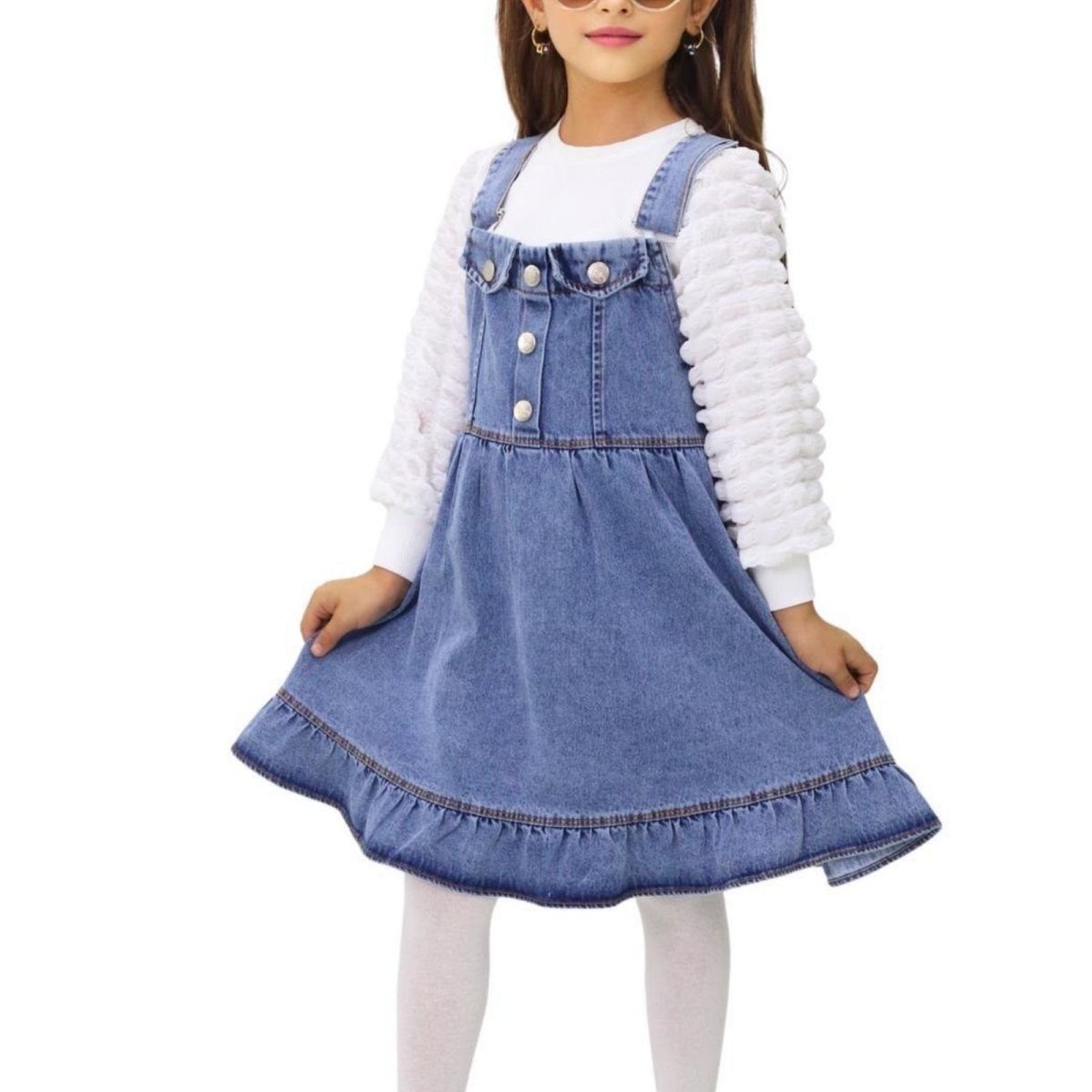 KIZ 3/7 YAŞ KOL BÜRÜMCÜKLÜ KOT  JİLE