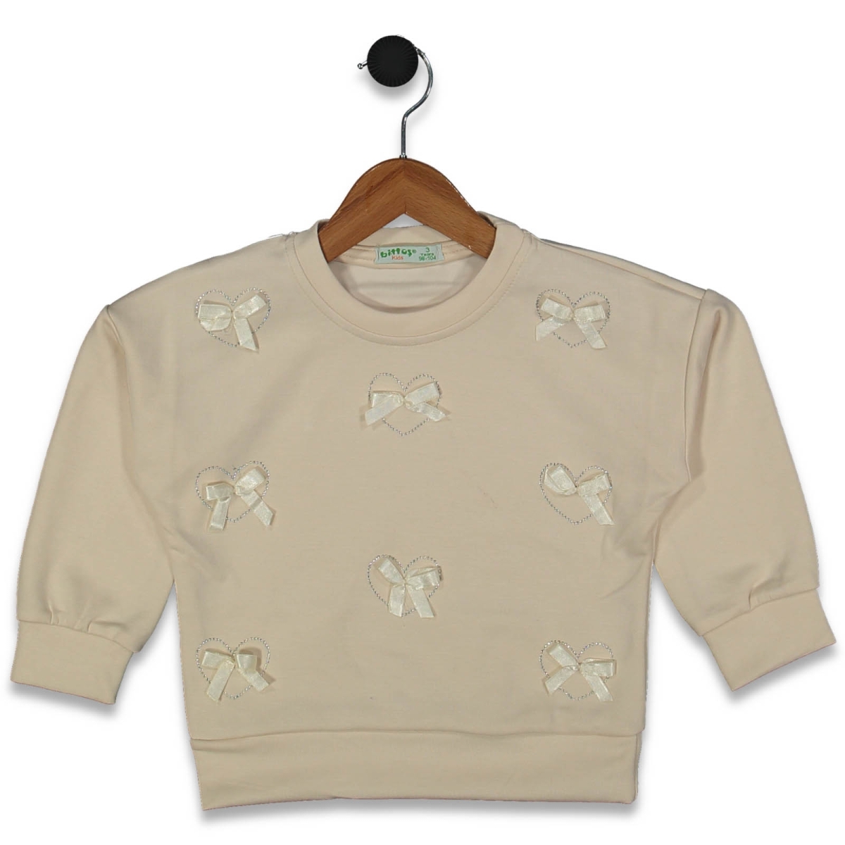 KIZ 3/7 YAŞ KURDELALI SWEAT