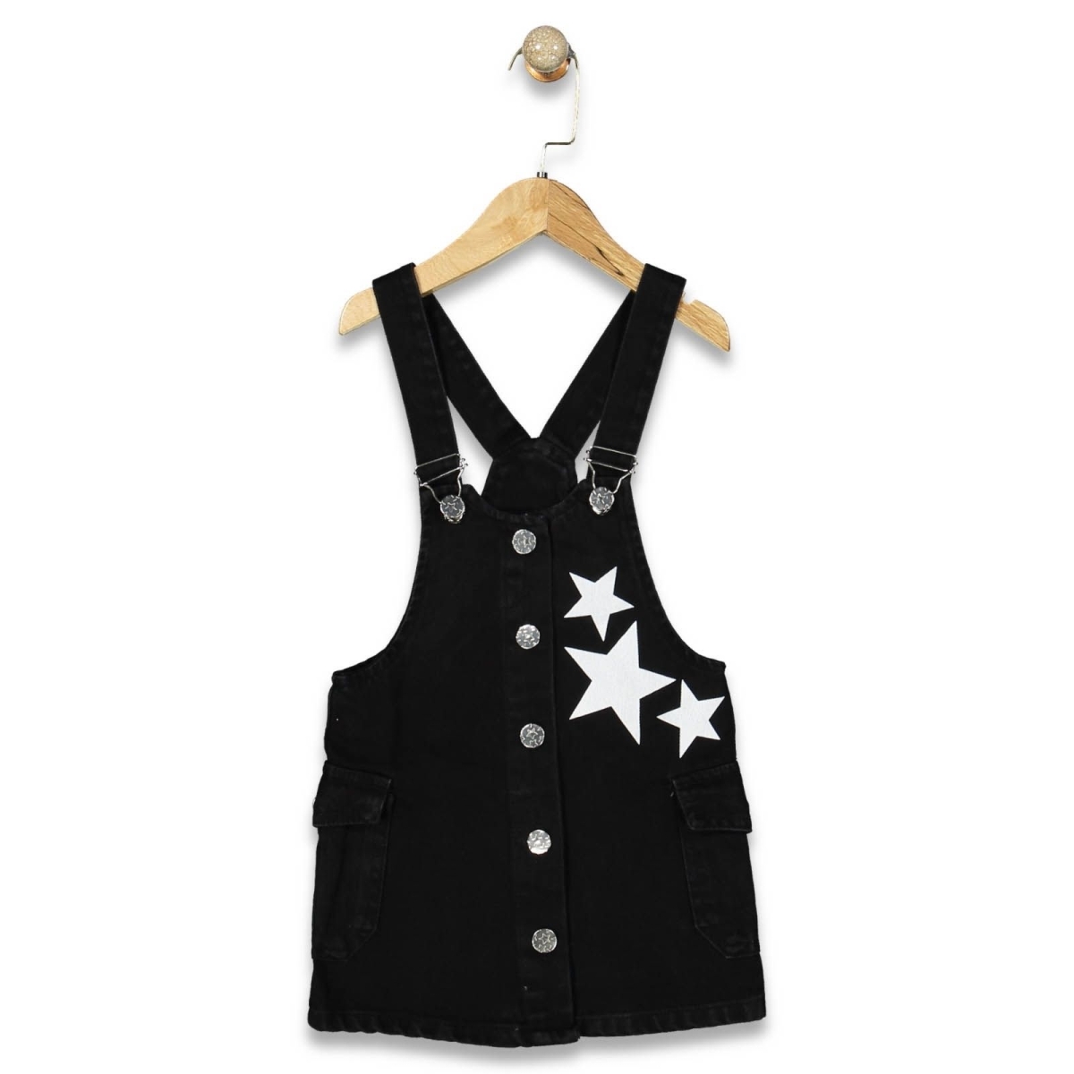 KIZ 3/7 YAŞ  YILDIZ BASKILI KOT JİLE