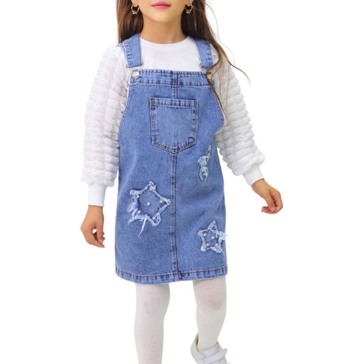 KIZ 3/7 YAŞ YILDIZLI KOT  JİLE