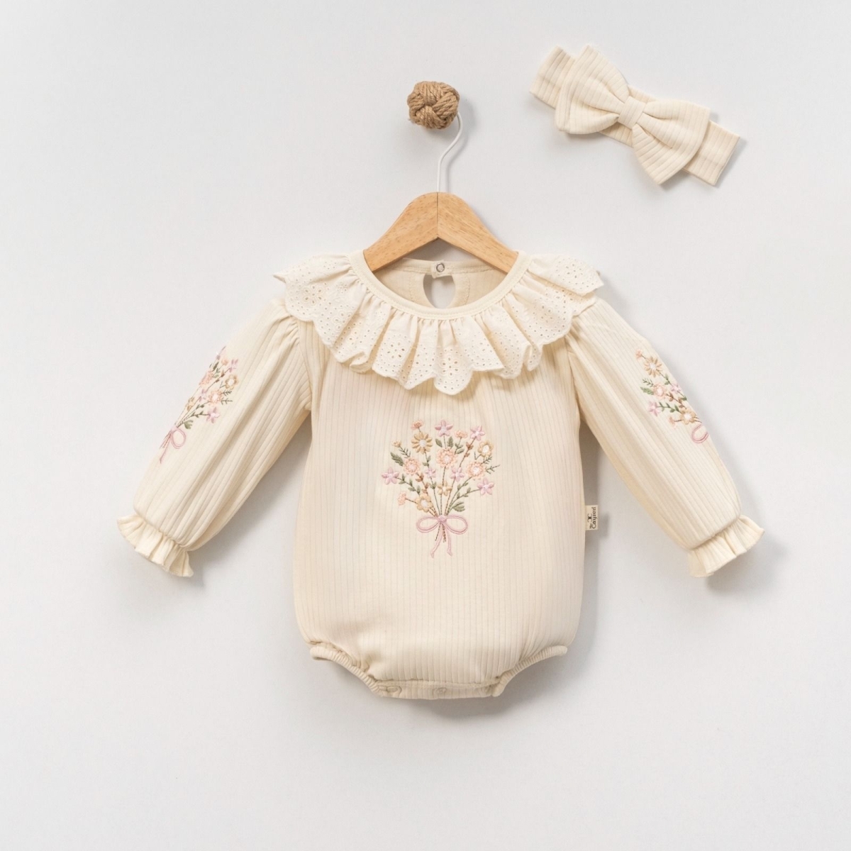 KIZ 3/9 AY ÇİÇEK BUKETİ ROMPER