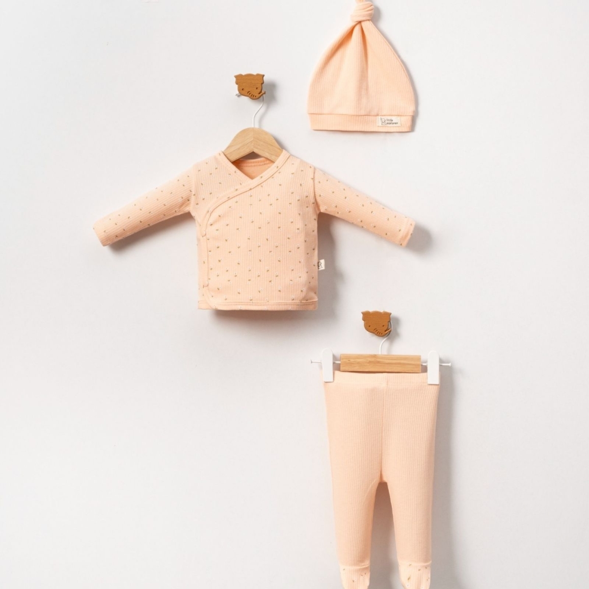 KIZ 3/9 AY ÇİÇEK NAKIŞLI YANDAN ÇITLI ZIBIN TAKIMI