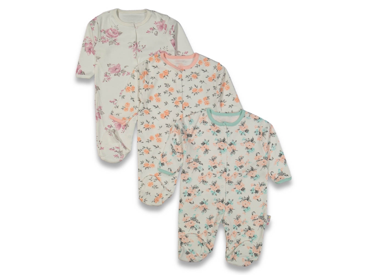 KIZ 3/9 AY ÇITÇITLI PATİKLİ GÜLÇİÇEKLİ TULUM