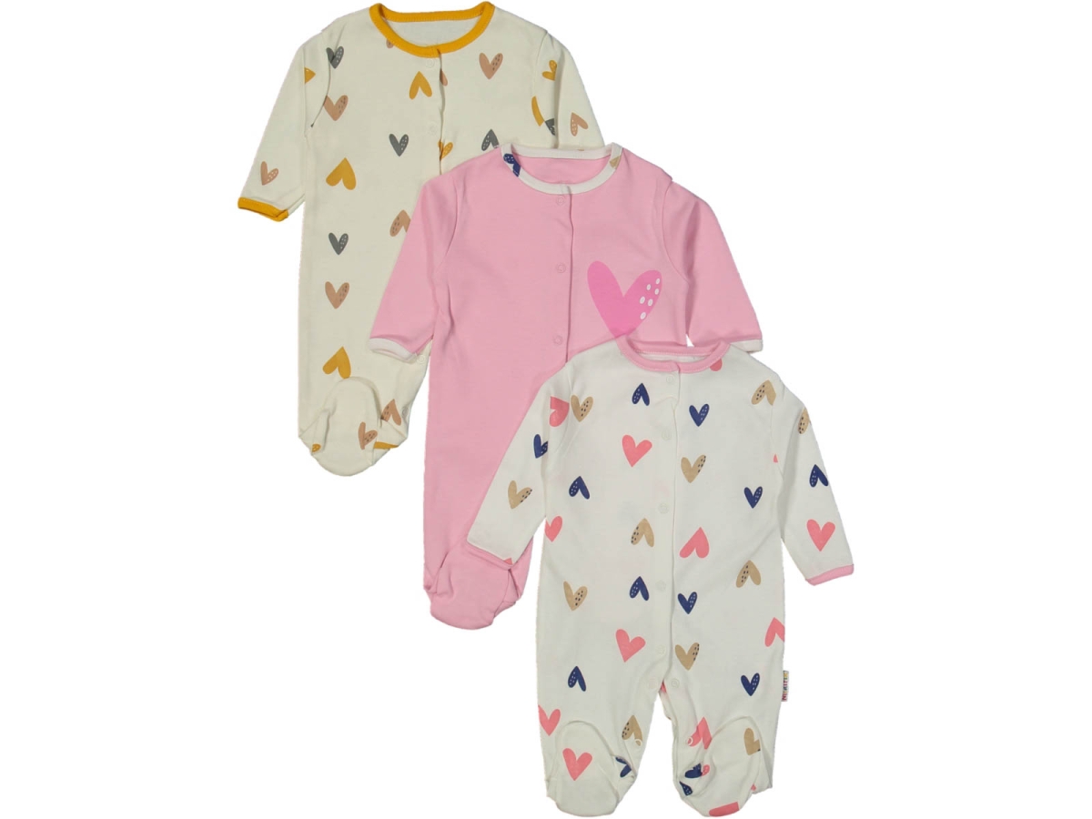 KIZ 3/9 AY ÇITÇITLI PATİKLİ KALPLİ TULUM