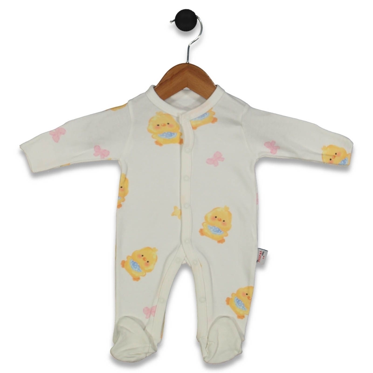 KIZ 3/9 AY ÇORAPLI CİVCİV BASKILI TULUM