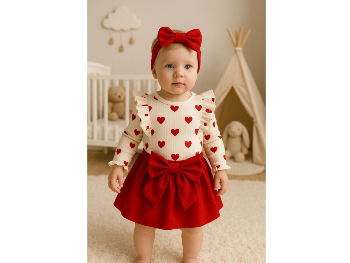 KIZ 3/9 AY KALPLİ FIRFIRLI ETEKLİ 3LÜ TAKIM