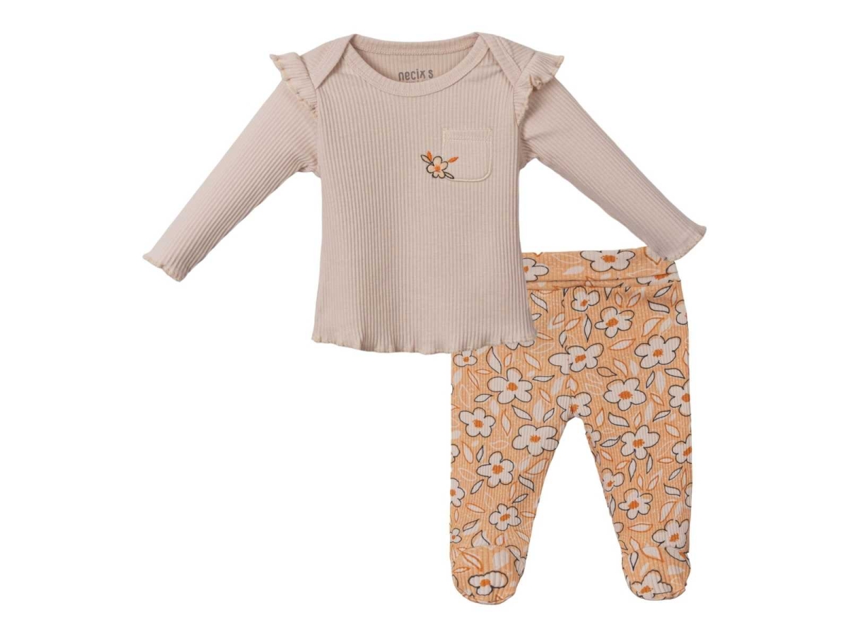 KIZ 3Ay/6 AY HANA ÇİÇEKLİ PATİKLİ 2LI TKM