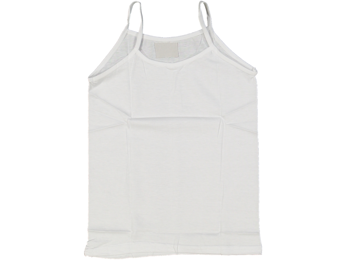 KIZ 4/5 YAŞ BEYAZ TEKLİ ATLET