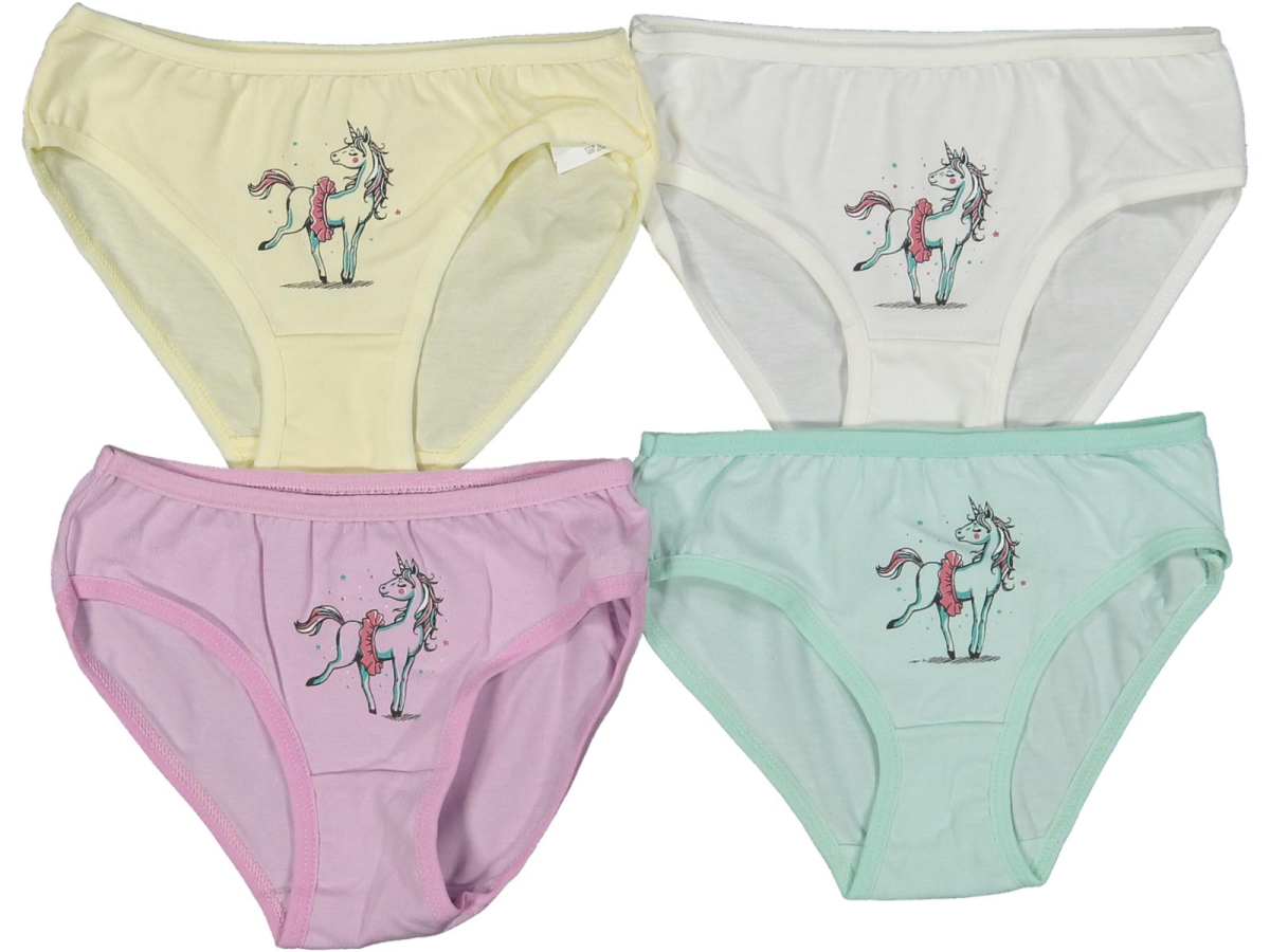 KIZ 4/5  YAŞ KARIŞIK BASKILI SLİP KİLOT