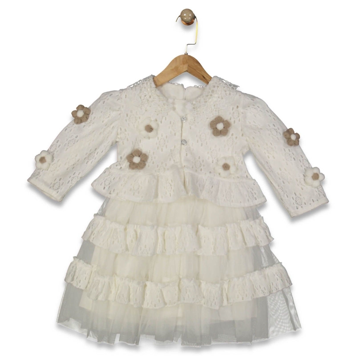 KIZ 4/8 YAŞ BOLEROLU TÜLLÜ ELBİSE